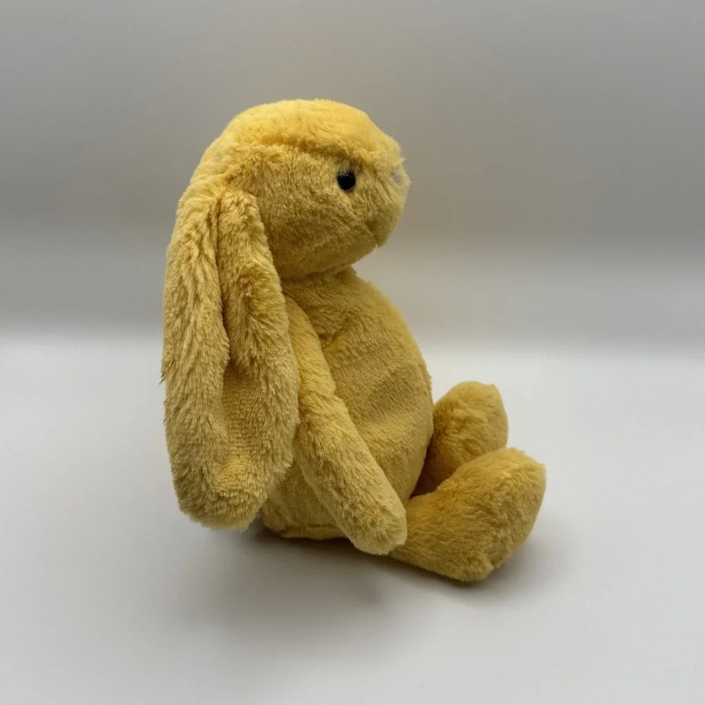 Jellycat Small Bashful Sunshine Yellow Bunny White Tail 8 Inch Retired
